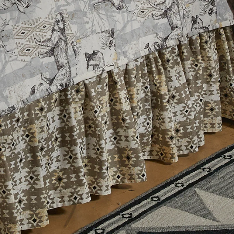 Wild And Beautiful King Bedskirt - Park Designs cashmere skirt soft