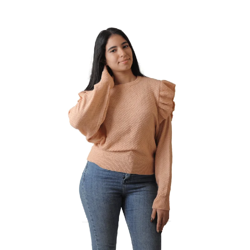 Women Zara Blouse - Saumon Relaxed Fit Blouse