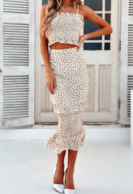 YOU WISH HONEY SKIRT silk skirt lustrous